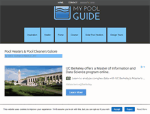 Tablet Screenshot of mypoolguide.com